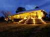 Serengeti Bushtops Luxury Tented Camp - lodge at night
